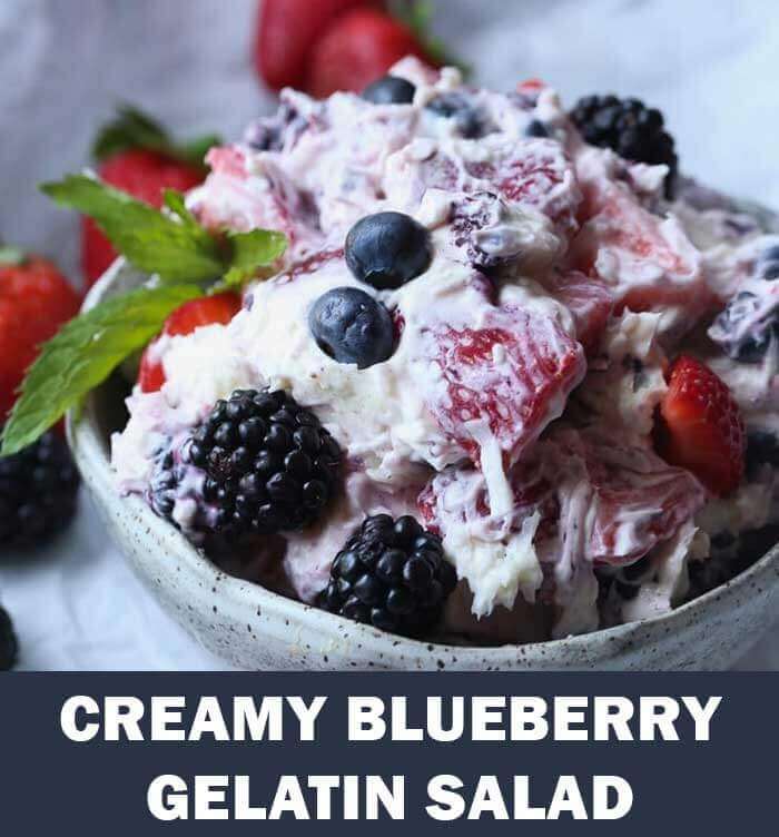 Creamy Blueberry Gelatin Salad