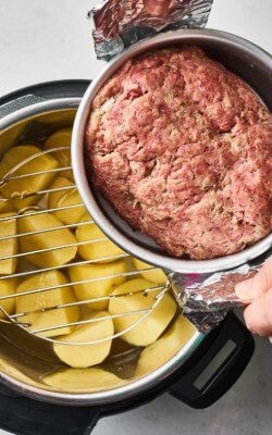 Instant Pot Meatloaf and Mashed Potatoes