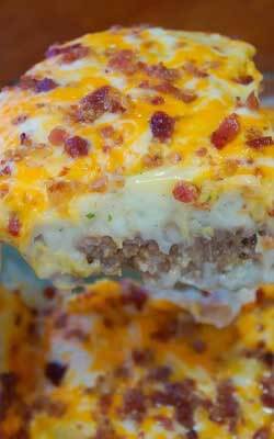 Loaded Potato Meatloaf Casserole