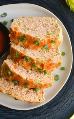 Low-carb Buffalo Chicken Meatloaf