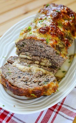 Mozzarella Philly Cheesesteak Meatloaf