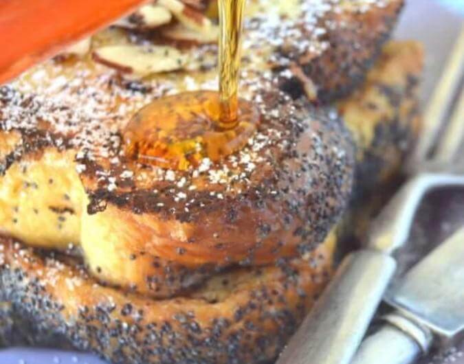 Almond Poppy Seed French Toast