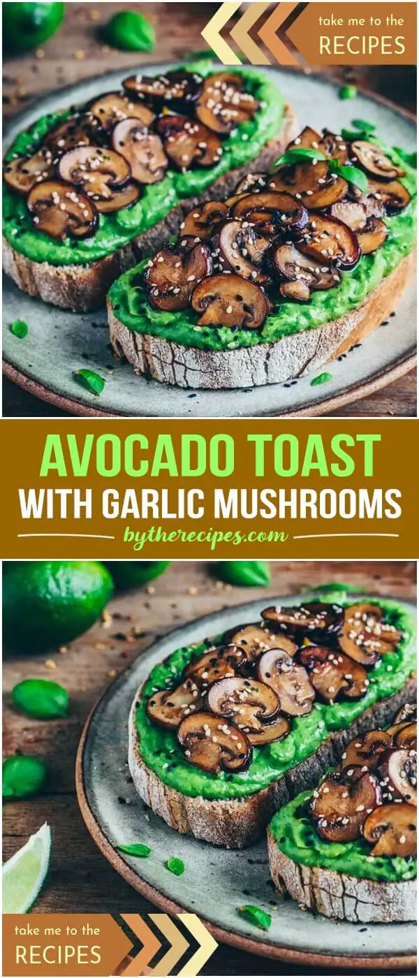 Avocado Toast with Garlic Mushrooms