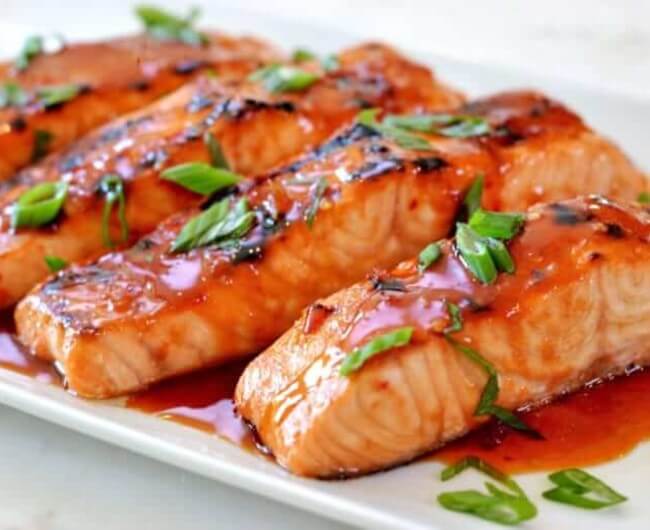 Broiled Salmon with Thai Sweet Chili Glaze – By the Recipes