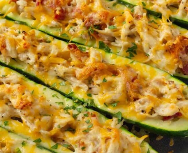 Chicken Bacon Ranch Zucchini