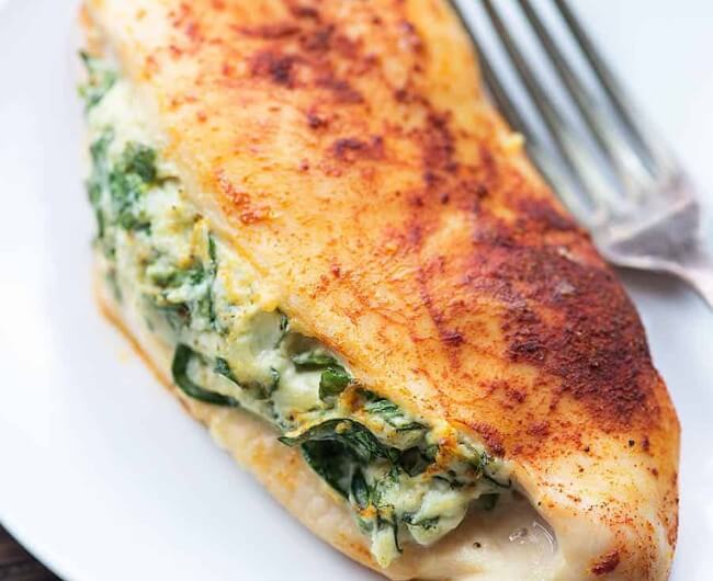 Creamy Spinach Stuffed Chicken