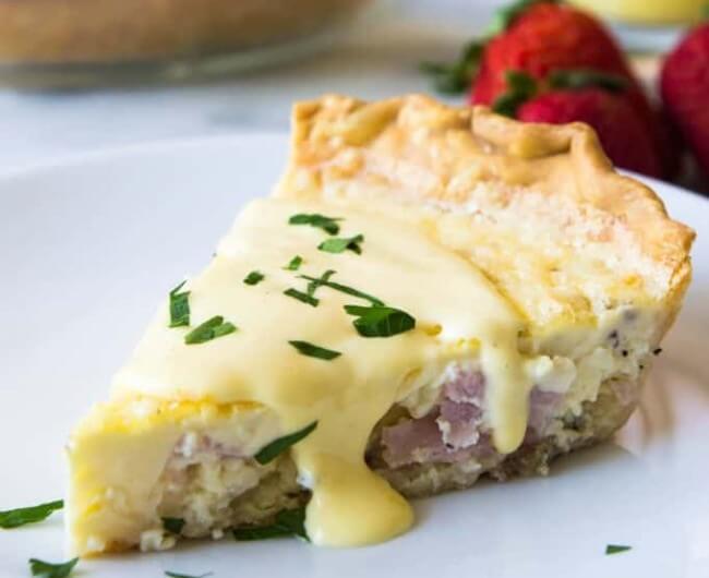 Eggs Benedict Quiche