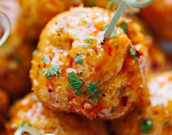 Fire Cracker Chicken Meatballs