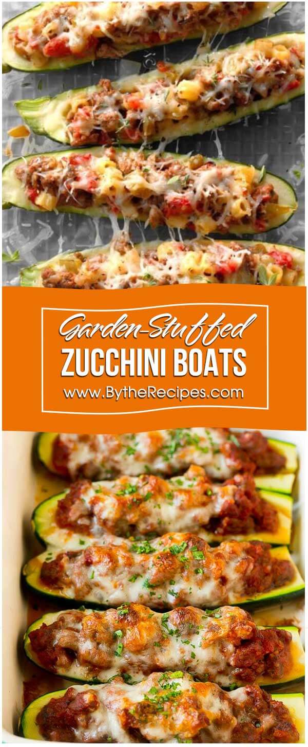Garden-Stuffed Zucchini Boats