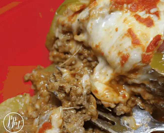Ground Beef and Onion Stuffed Peppers