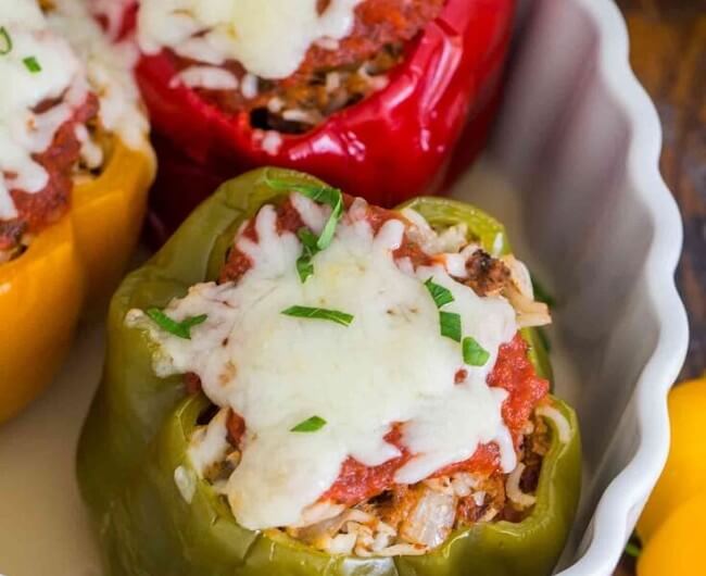 Instant Pot Stuffed Pepper with Beef and Rice