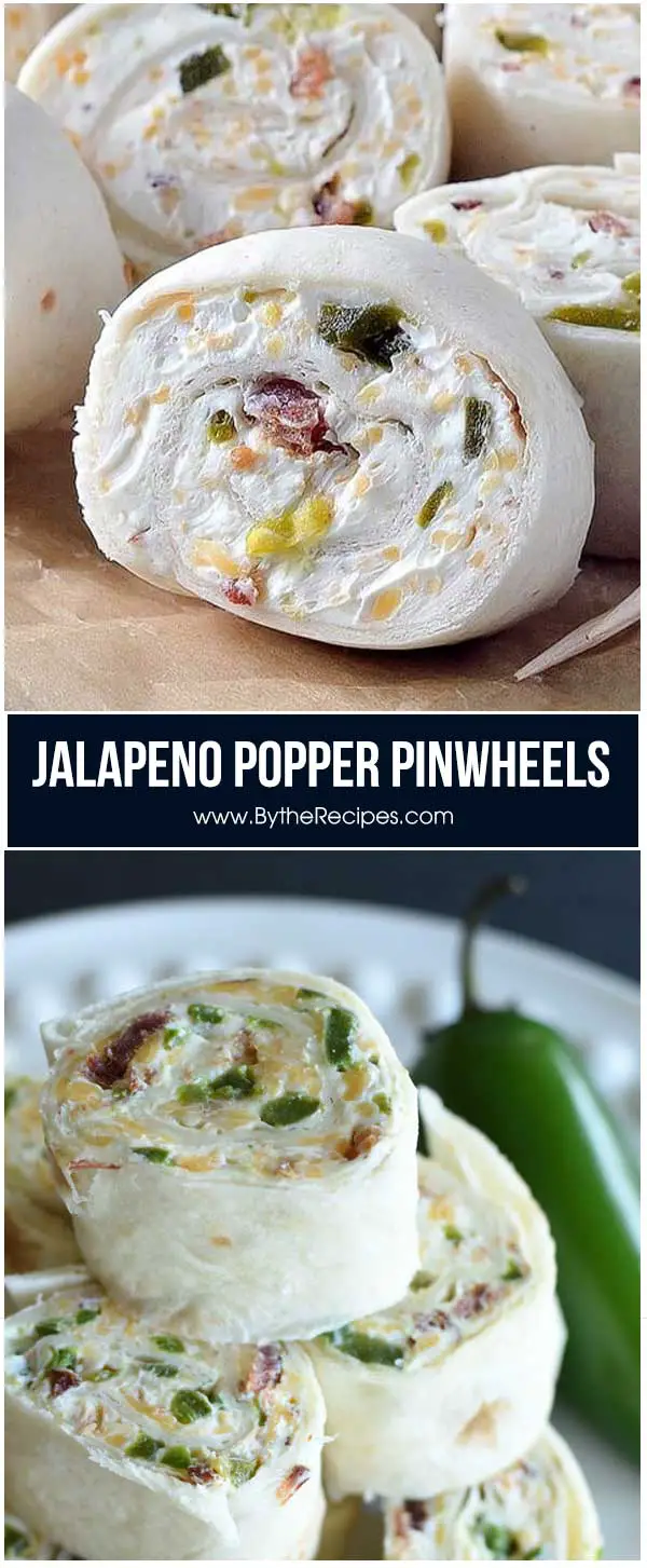 Jalapeño Popper Pinwheels – By the Recipes