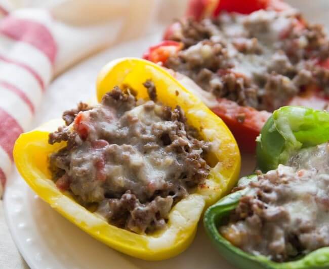 Keto Mexican Stuffed Peppers