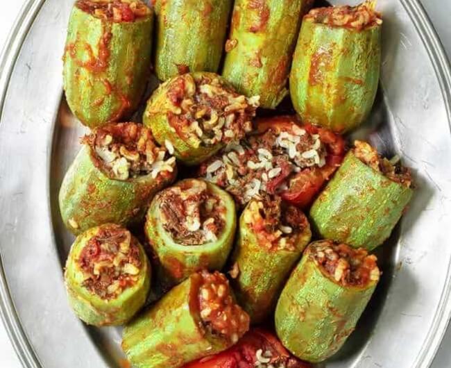 Middle Eastern Stuffed Zucchini