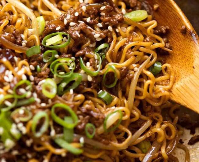 Quick Asian Beef Ramen Noodles