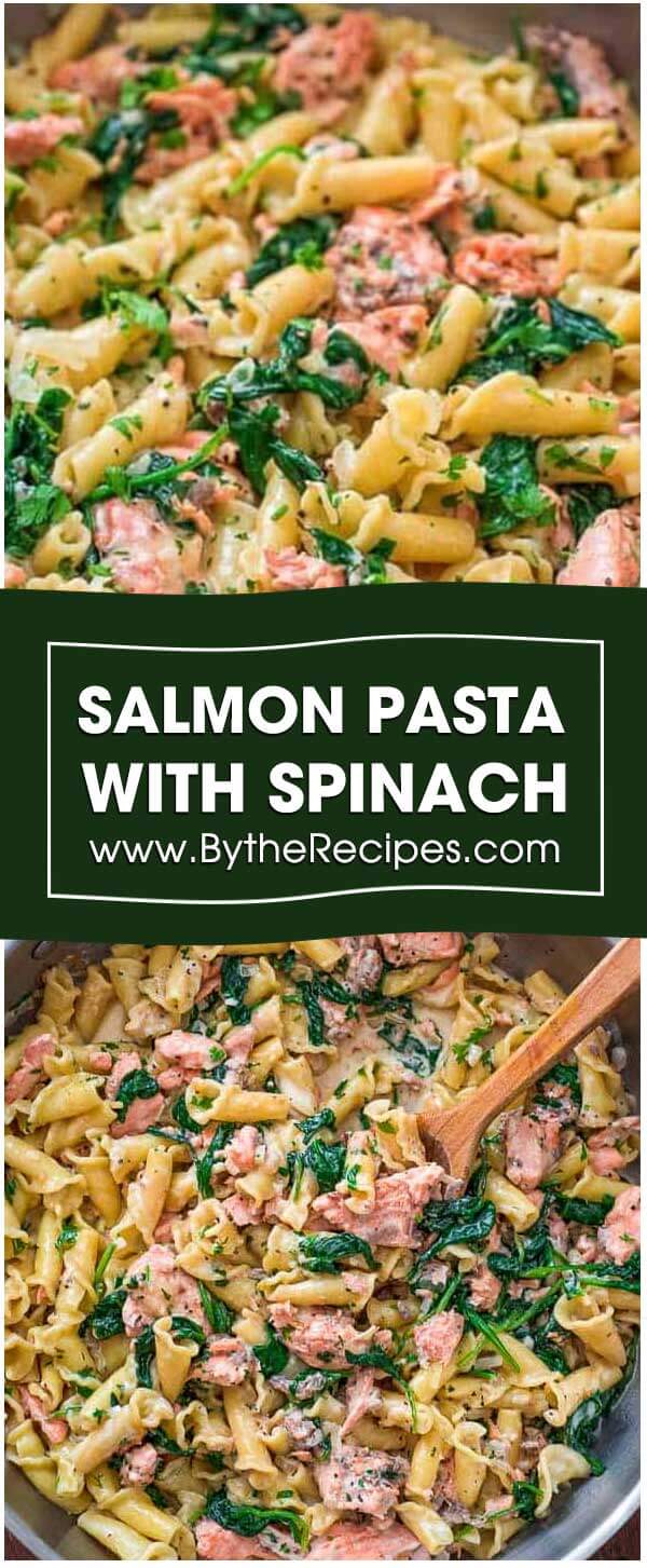 Salmon Pasta With Spinach