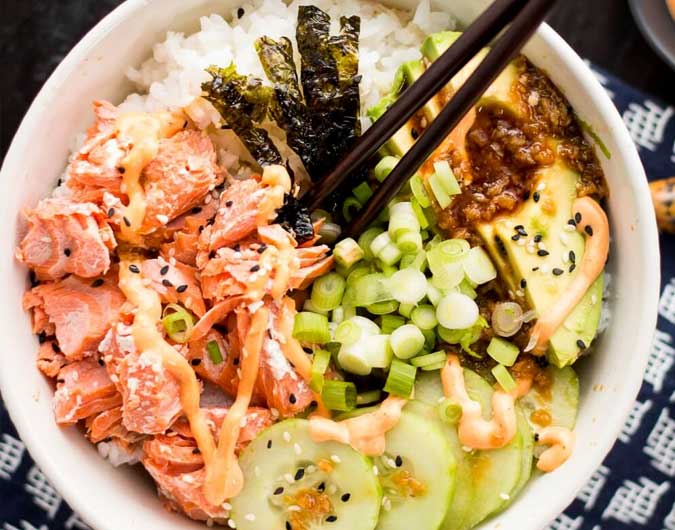 Salmon Sushi Bowl