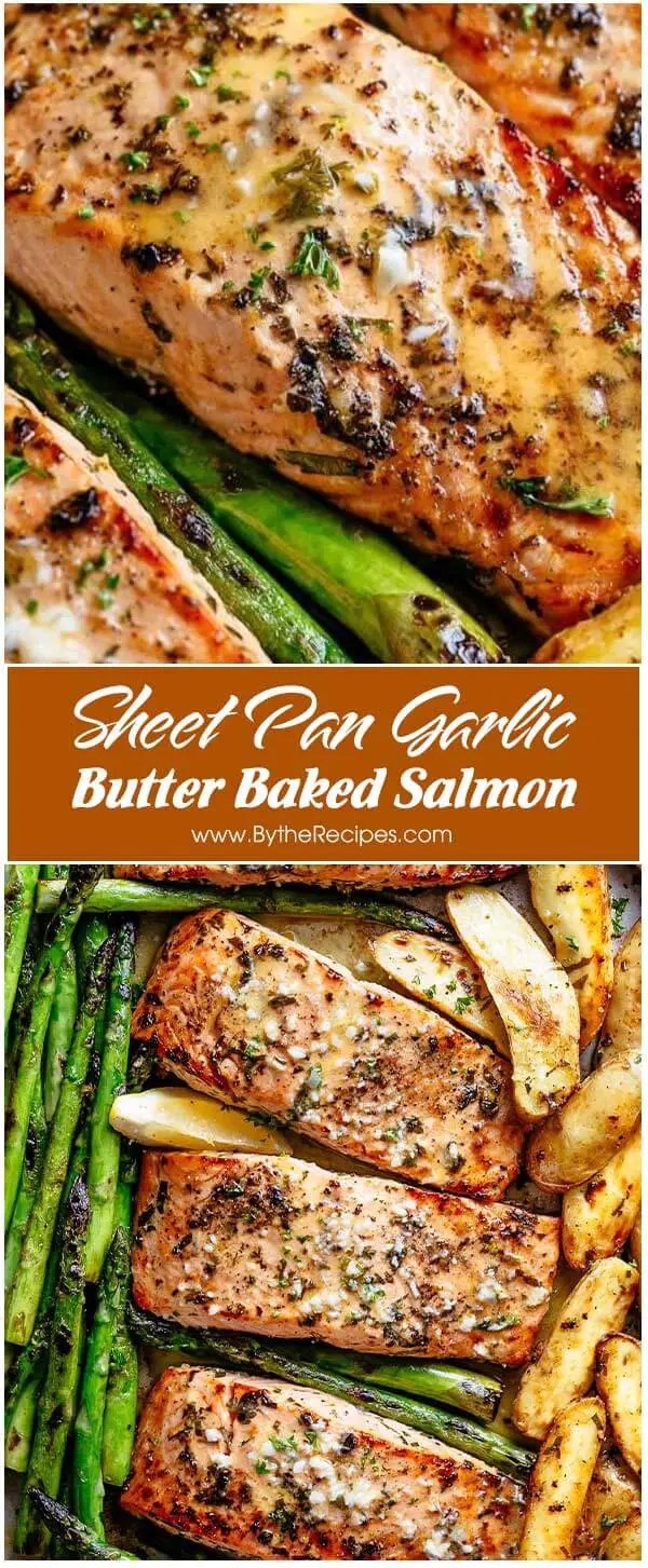Sheet Pan Garlic Butter Baked Salmon