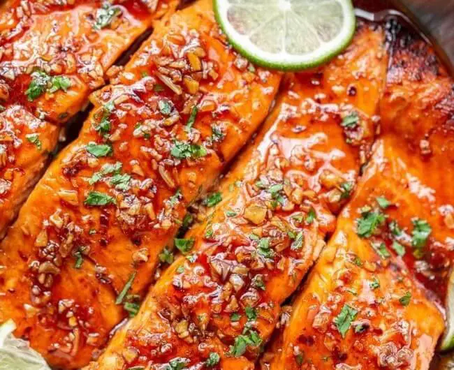 Spicy Honey Glazed Salmon