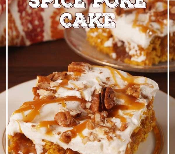 Pumpkin Spice Poke Cake