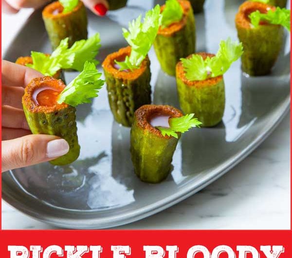 Pickle Bloody Mary Shooters