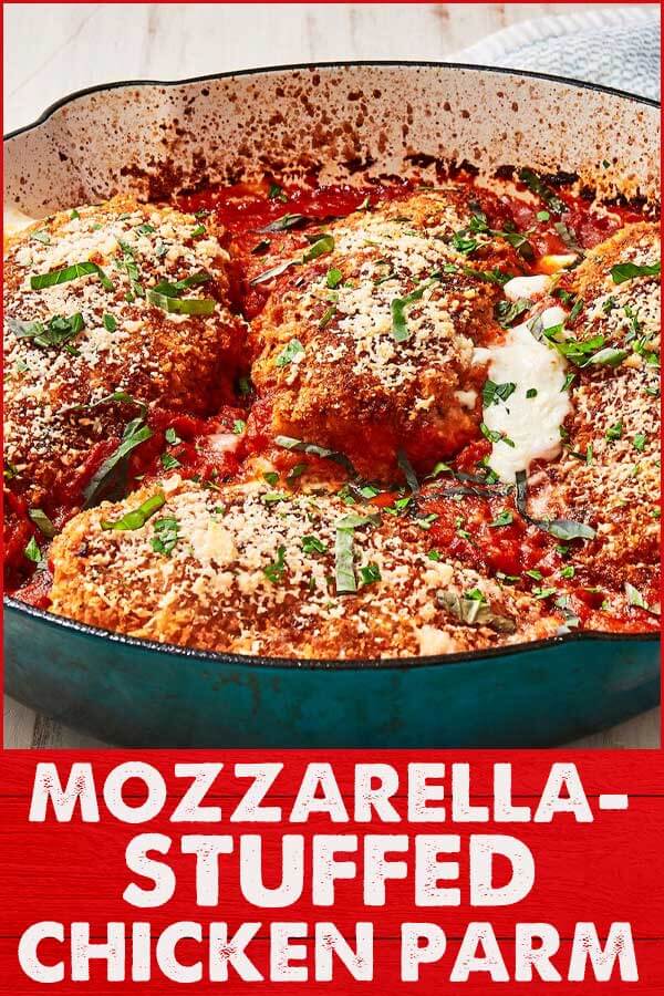 Mozzarella-Stuffed-Chicken-Parm